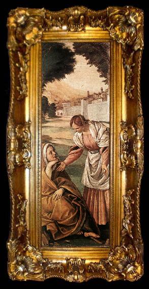 framed  FERRARI, Gaudenzio St Anne Consoled by a Woman dfg, ta009-2